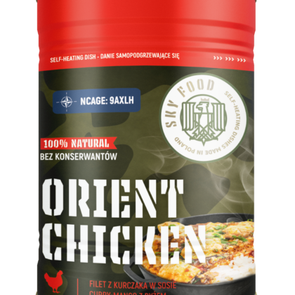 ORIENT CHICKEN – Chicken Fillet in Curry-Mango Sauce with Rice